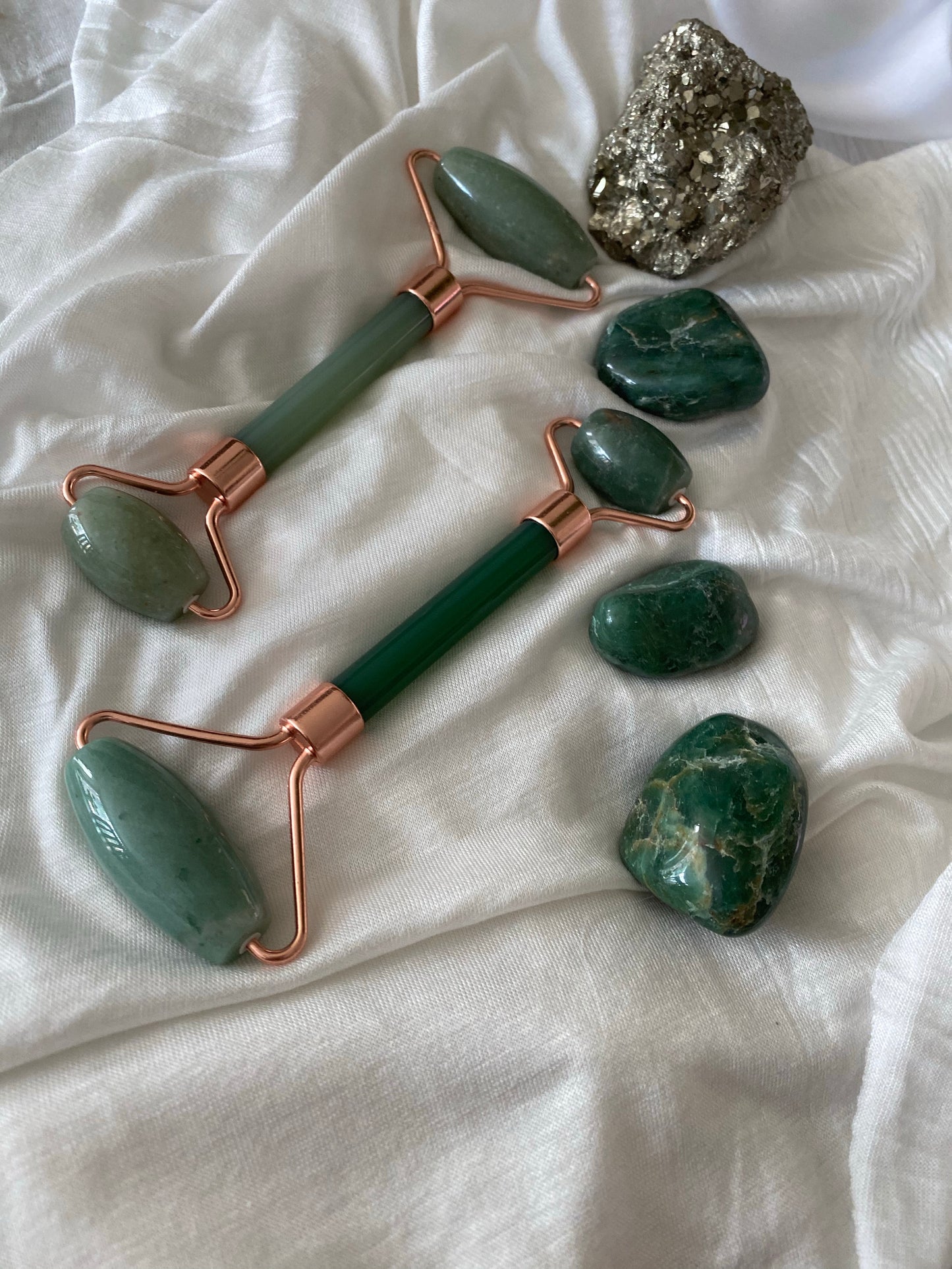 Rodillo facial de jade