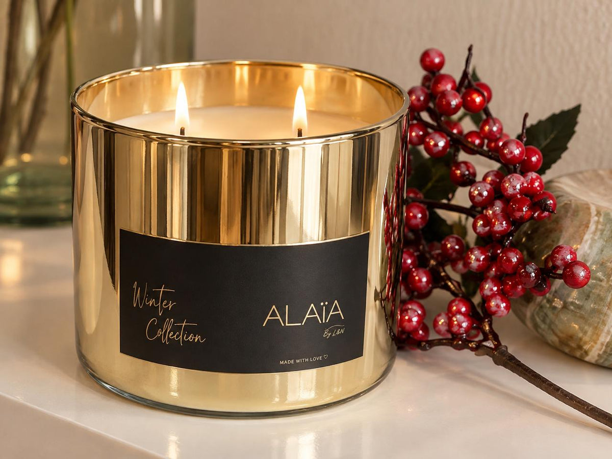 Velas aromáticas Alaïa para Navidad y regalos especiales