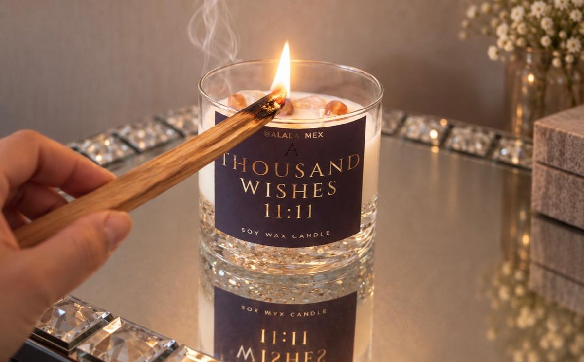 Elaboración artesanal de velas con ceras de soya y coco